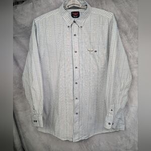 Wrangler Relentless Trevor Brazile Plaid Western Button Down Shirt Men's XXL